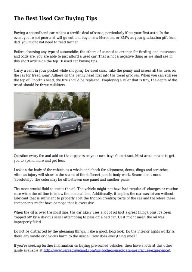 The Short Complete Guide to Buying a Used Car